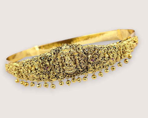 Traditional Antique Gold Brass Temple HIp Belt
