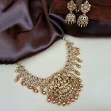 Antique Temple Jewellery Necklace with Divine Motifs