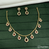 Beautiful Gold Shine AD Stone Premium Quality Necklace
