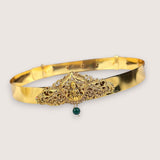 Traditional Gold Plated With Temple Motif Kids Hip Belt