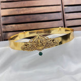 Traditional Gold Plated With Temple Motif Kids Hip Belt