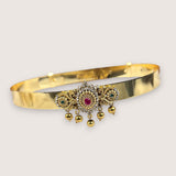 Traditional Gold Plated Temple Motif Elegant Kids Hip Belt
