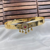 Traditional Gold Plated Temple Motif Elegant Kids Hip Belt