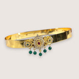 Traditional Gold Plated Temple Motif Elegant Kids Hip Belt