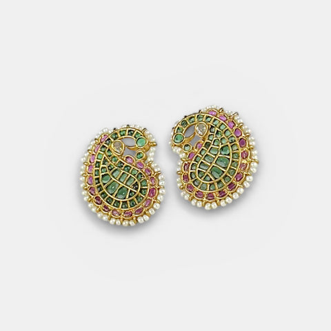 Antique Stud Earrings with Traditional Design