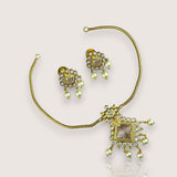 Elegant AD Stone With Paerls Premium Necklace