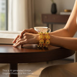 Traditional Antique Gold Temple Design Bangle Set Of 2