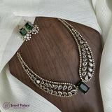 Beautiful Butterfly Design AD Necklace