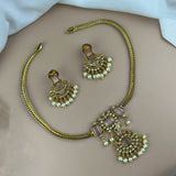 Beautiful Gold Finish Stunning Festive Necklace