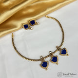 Elegant Gold Finish Traditional Kerala Palakka Necklace JH6841
