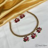 Elegant Gold Finish Traditional Kerala Palakka Necklace JH6842