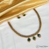 Elegant Gold Finish Traditional Kerala Palakka Necklace JH6843