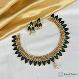 Elegant Gold Finish Traditional Kerala Palakka Necklace JH6844