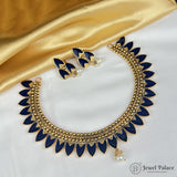Elegant Gold Finish Traditional Kerala Palakka Necklace JH6844