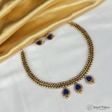 Elegant Gold Finish Traditional Kerala Palakka Necklace JH6845