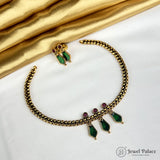 Elegant Gold Finish Traditional Kerala Palakka Necklace JH6847