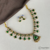 Elegant Gold Finish Traditional Kerala Palakka Necklace JH6848