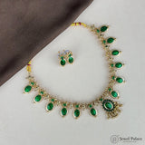 Elegant Gold Finish Traditional Kerala Palakka Necklace JH6849