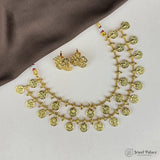 Elegant Gold Finish Traditional Kerala Palakka Necklace JH6851