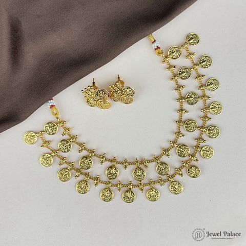 Elegant Gold Finish Traditional Kerala Palakka Necklace JH6851