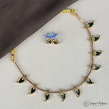 Elegant Gold Finish Traditional Kerala Palakka Necklace JH6854