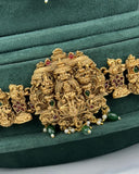 Traditional Gold Plated With Beautiful Pearl Semi Bridal Temple Jewellery JH6859