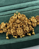 Traditional Gold Plated With Beautiful Pearl Semi Bridal Temple Jewellery JH6862