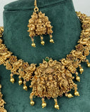 Traditional Gold Plated With Beautiful Pearl Semi Bridal Temple Jewellery JH6862