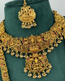 Traditional Gold Plated With Beautiful Pearl Semi Bridal Temple Jewellery JH6863