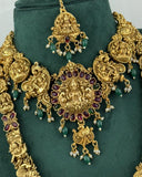 Traditional Gold Plated With Beautiful Pearl Semi Bridal Temple Jewellery JH6864