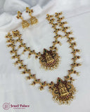 Beautiful Gold Plated Brass Kemp Stone Combo Jewellery Set JH6898