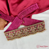 Traditional Aari Embroidered Silk Handmade Hip Belt JH6914