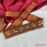 Traditional Aari Embroidered Silk Handmade Hip Belt JH6917