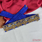 Traditional Aari Embroidered Silk Handmade Hip Belt JH6924