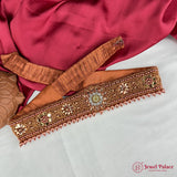 Traditional Aari Embroidered Silk Handmade Hip Belt JH6928