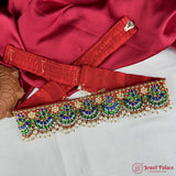 Traditional Aari Embroidered Silk Handmade Hip Belt JH6929