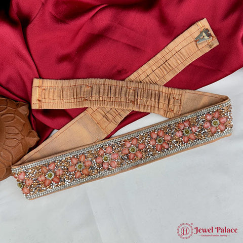 Traditional Aari Embroidered Silk Handmade Hip Belt JH6930