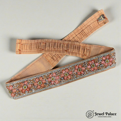 Traditional Aari Embroidered Silk Handmade Hip Belt JH6930