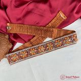 Traditional Aari Embroidered Silk Handmade Hip Belt JH6931