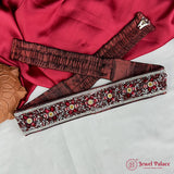 Traditional Aari Embroidered Silk Handmade Hip Belt JH6932