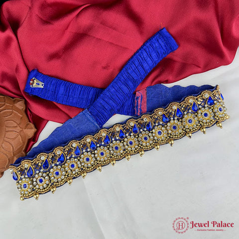 Traditional Aari Embroidered Silk Handmade Hip Belt JH6933