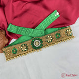 Traditional Aari Embroidered Silk Handmade Hip Belt JH6939