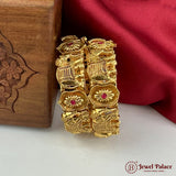 Beautiful Gold Plated High Quality Brass Premium Bangles Set Of 2