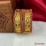 Beautiful Gold Plated High Quality Brass Premium Bangles Set Of 2