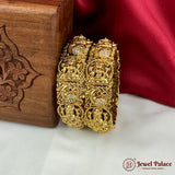 Beautiful Gold Plated High Quality Brass Premium Bangles Set Of 2