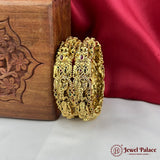 Beautiful Gold Plated High Quality Brass Premium Bangles Set Of 2