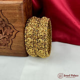 Beautiful Gold Plated High Quality Brass Premium Bangles Set Of 2