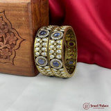 Beautiful Gold Plated High Quality Brass Premium Bangles Set Of 2