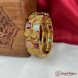 Beautiful Gold Plated High Quality Brass Premium Bangles Set Of 2