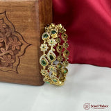 Beautiful Gold Plated High Quality Brass Premium Bangles Set Of 2